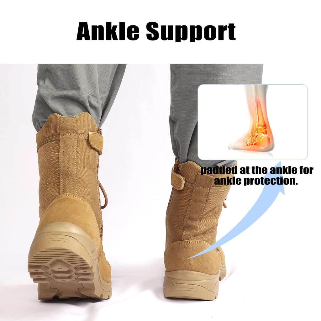 Lightweight Tactical Boots with Side Zipper M846