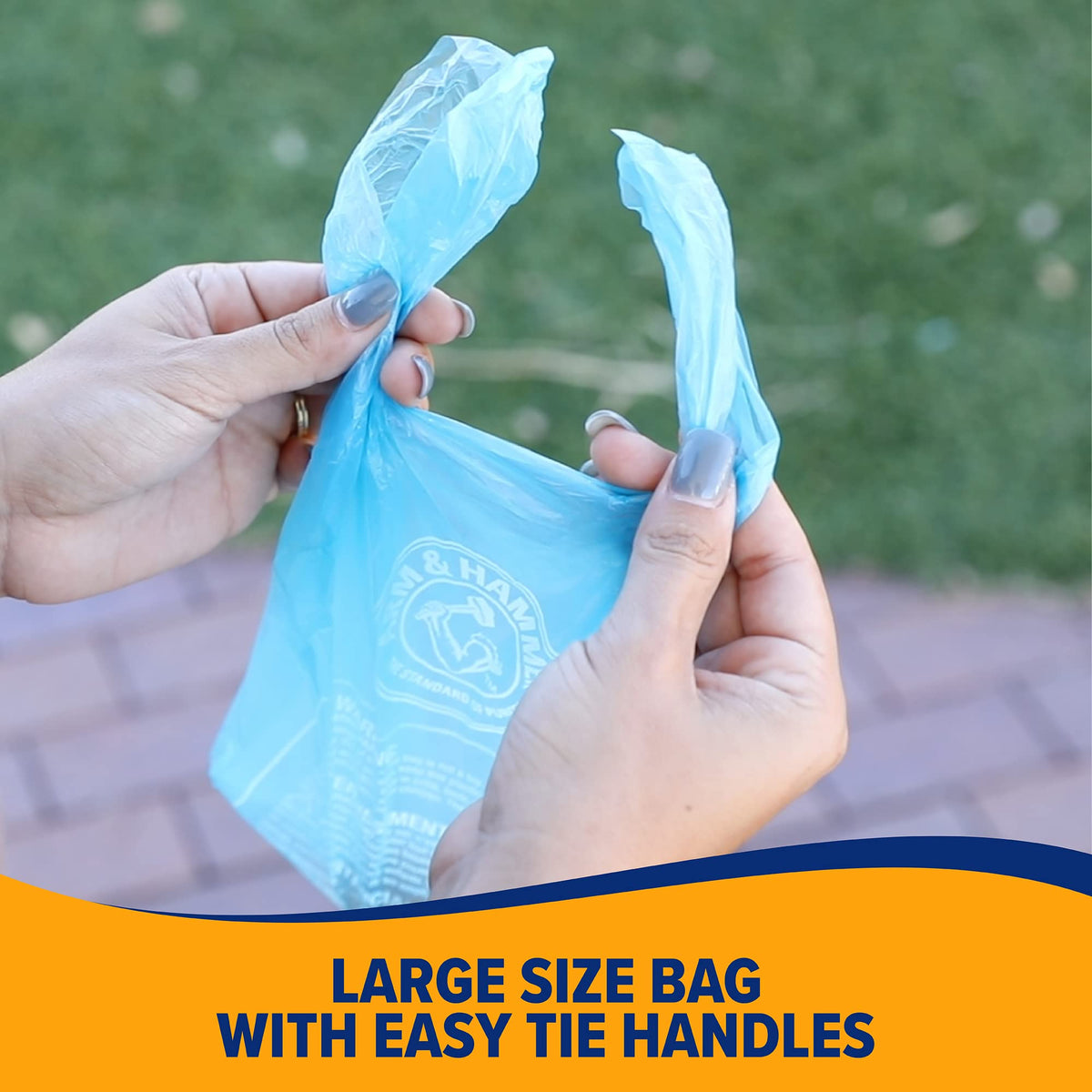 Easy-Tie Waste Bags Blue 75 Count R9063