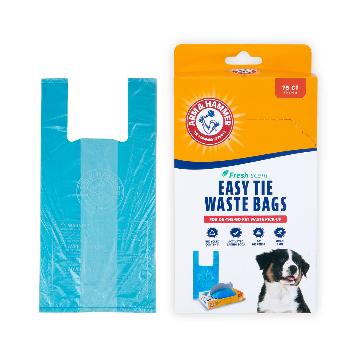 Easy-Tie Waste Bags Blue 75 Count R9063