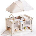 Baby Bassinet, Pack and Play, Bedside Crib Sleeper, Diaper Changer C237