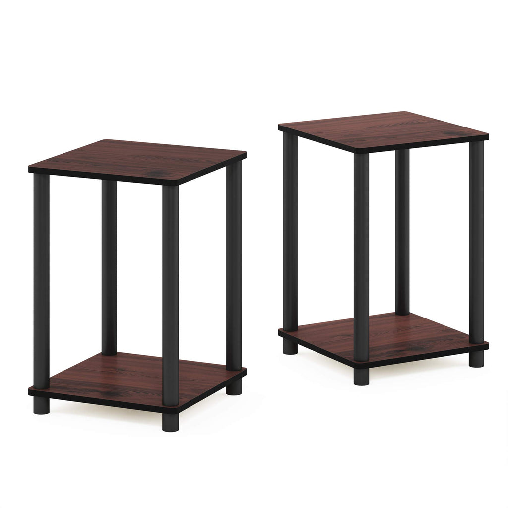 Set of 2 Square End Table with Open Shelf N3346