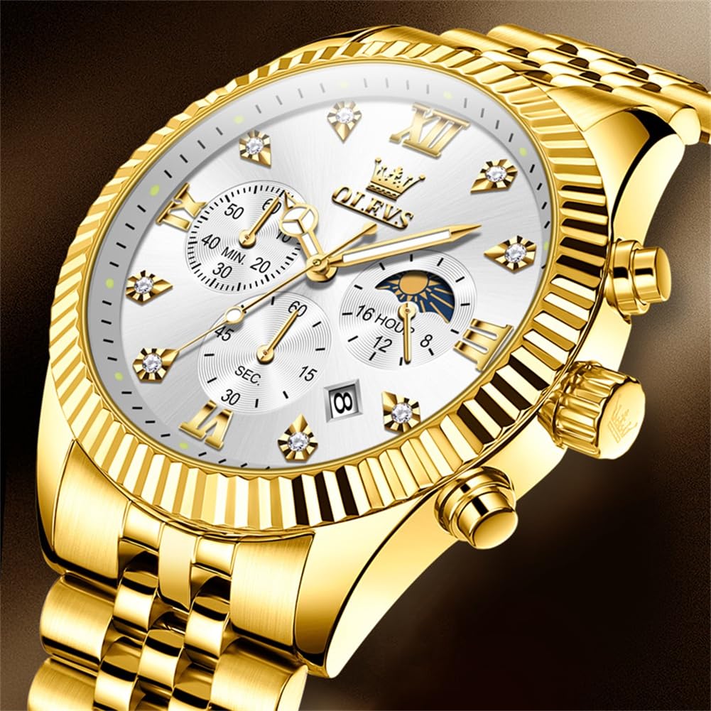 Men Quartz Stainless Steel Waterproof Luminous Watch E79424