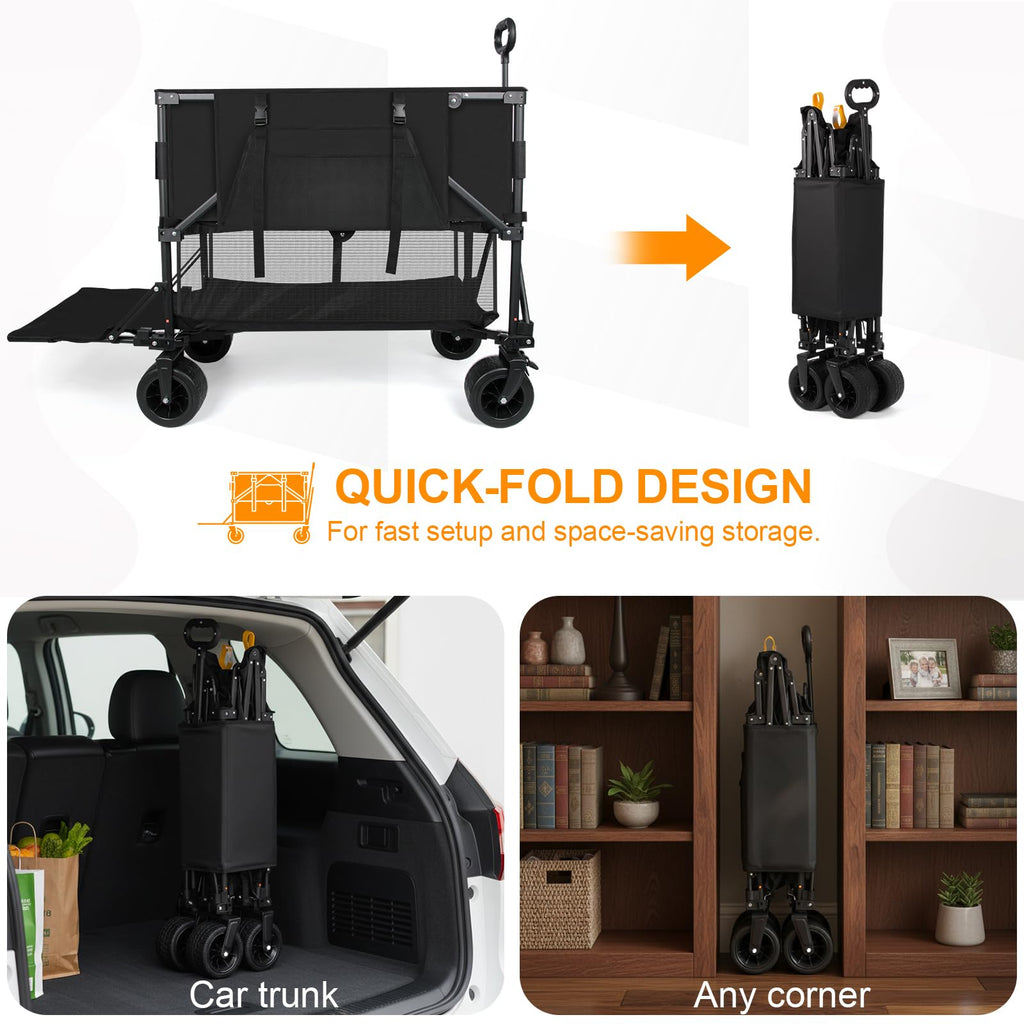 Heavy Duty Collapsible Double Decker Wagon V792783
