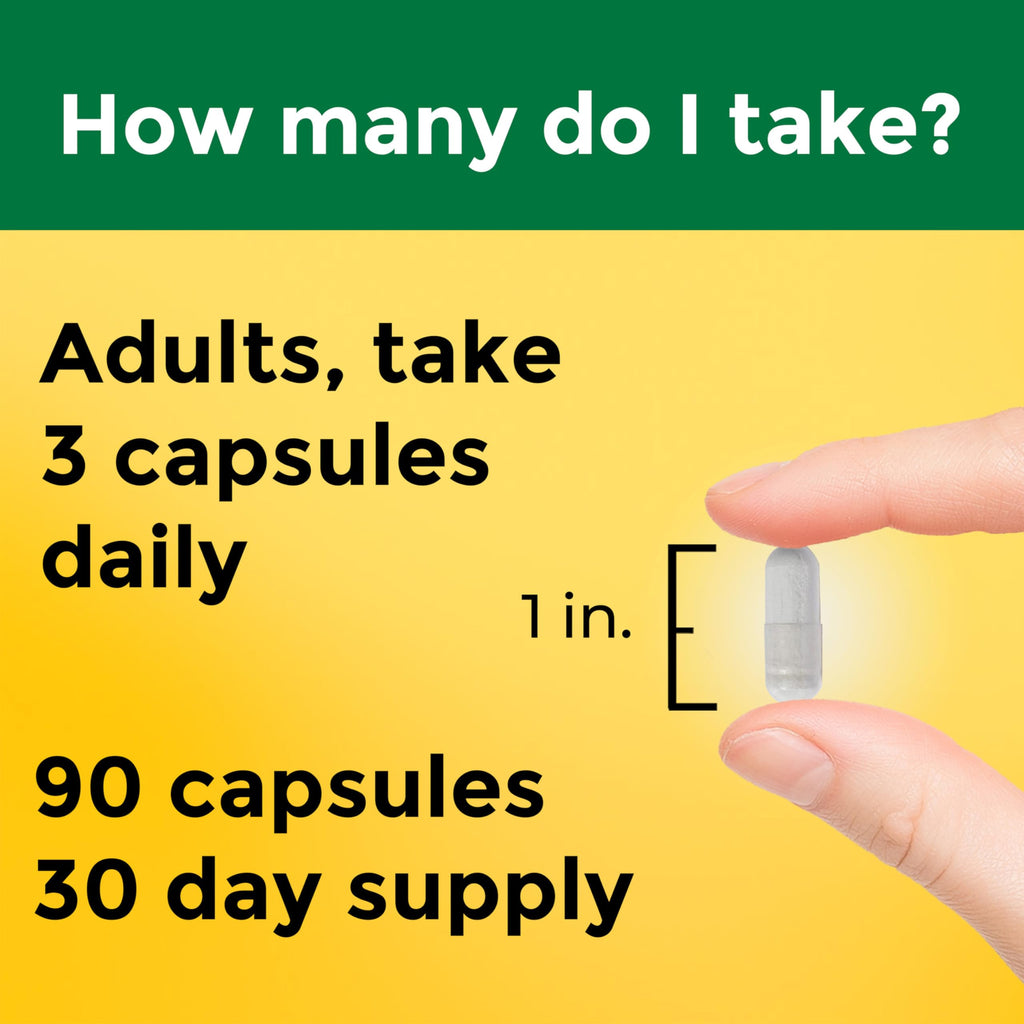 Magnesium L-Threonate with Vitamin C & Vitamin D3, 90 Capsules N1657