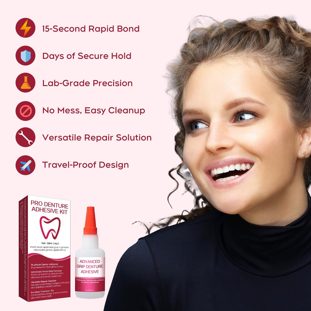 Fast-Setting Denture Repair Glue 1oz X34558