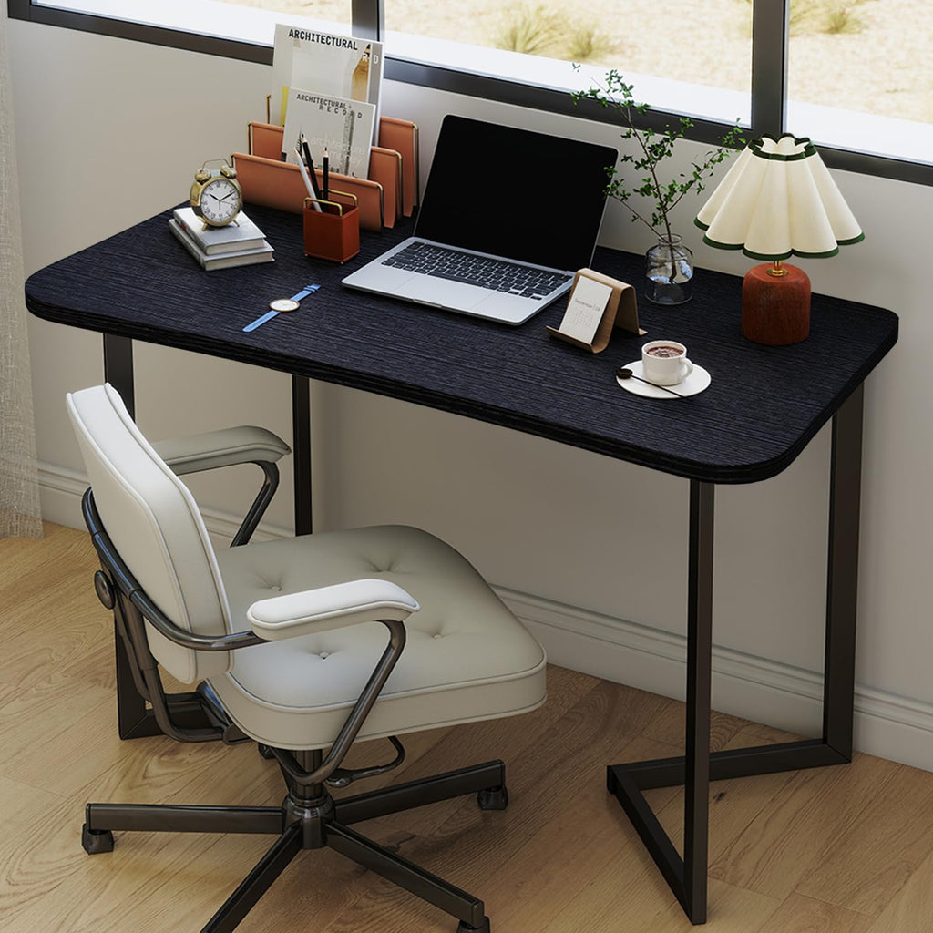 40 Inch Black Computer Desk S7928