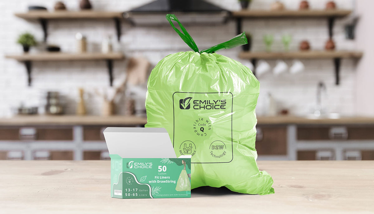 Biodegradable Heavy Duty Tall Trash Bag, 50 count, 13-17 Gallons M6021