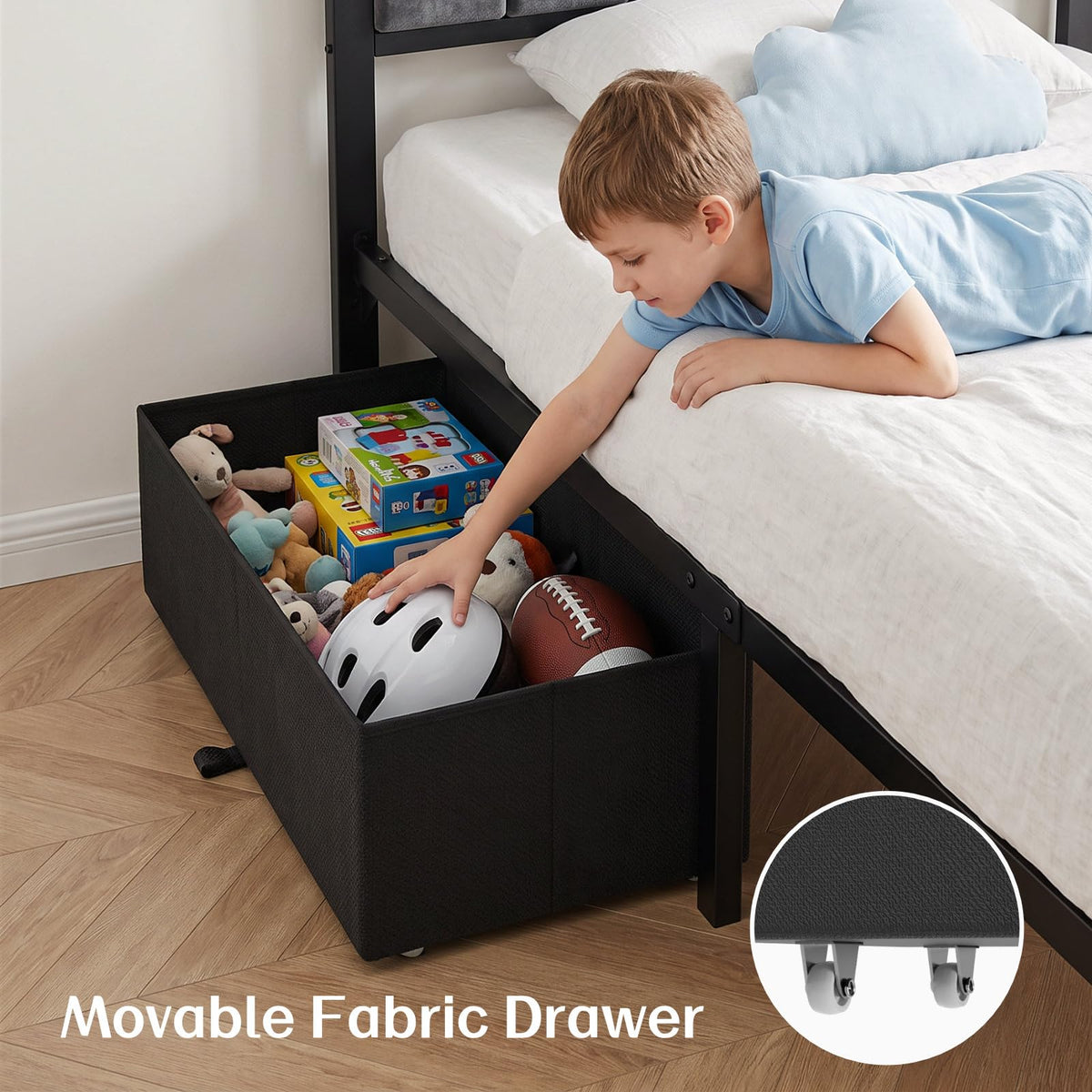 Twin Size Bed Frame with Drawer U321314