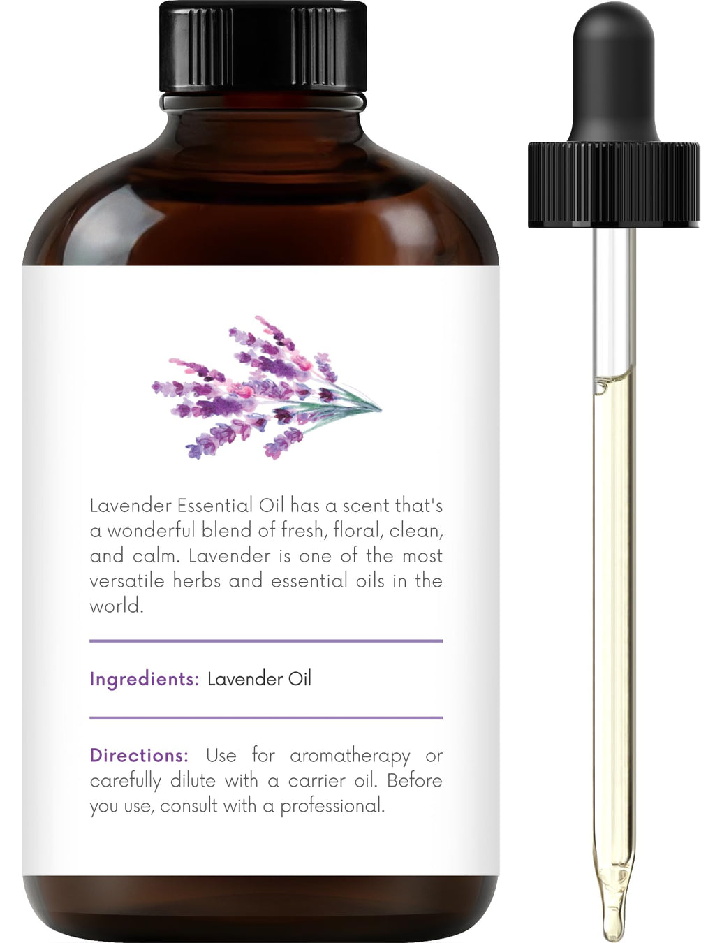Peppermint Tea Tree Lavender Essential Oil Set 4 Fl. Oz I318