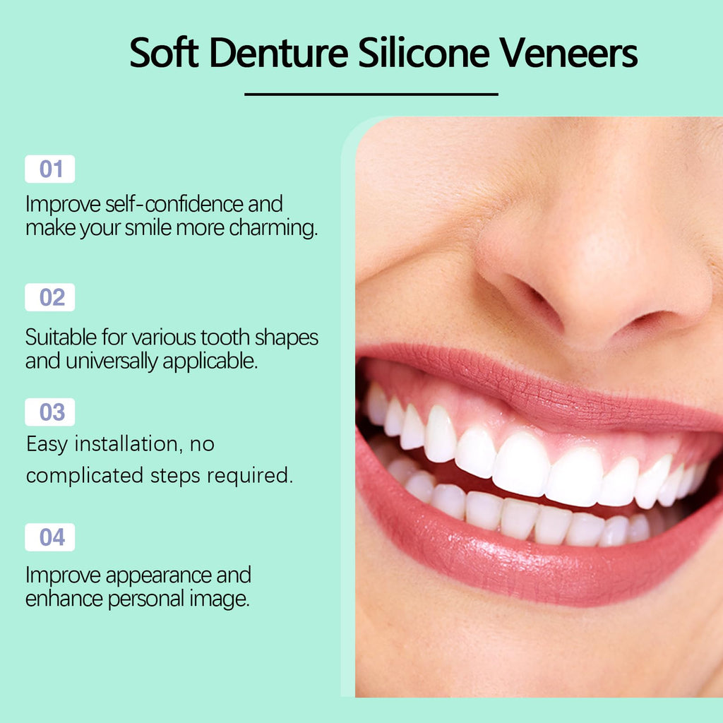 Soft Denture Silicone Veneers, Upper and Lower Denture Set Q788003