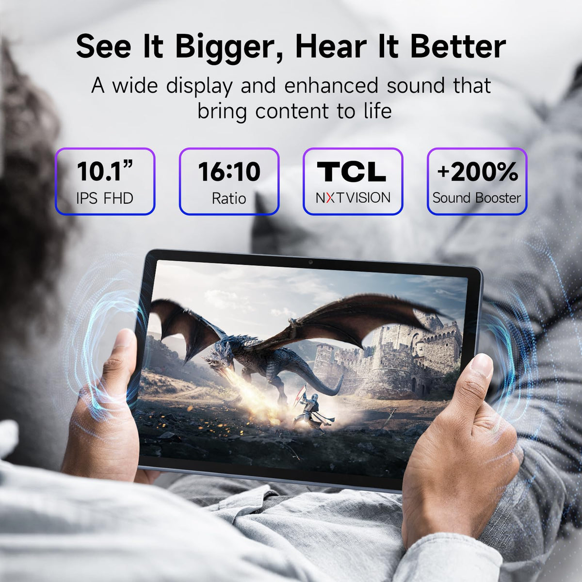 Android Tablet 10.1" FHD Display 4+128GB I9747