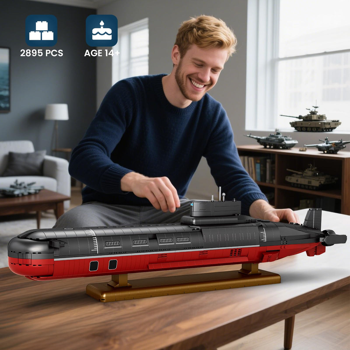 Nuclear Submarine Building Set Q80895