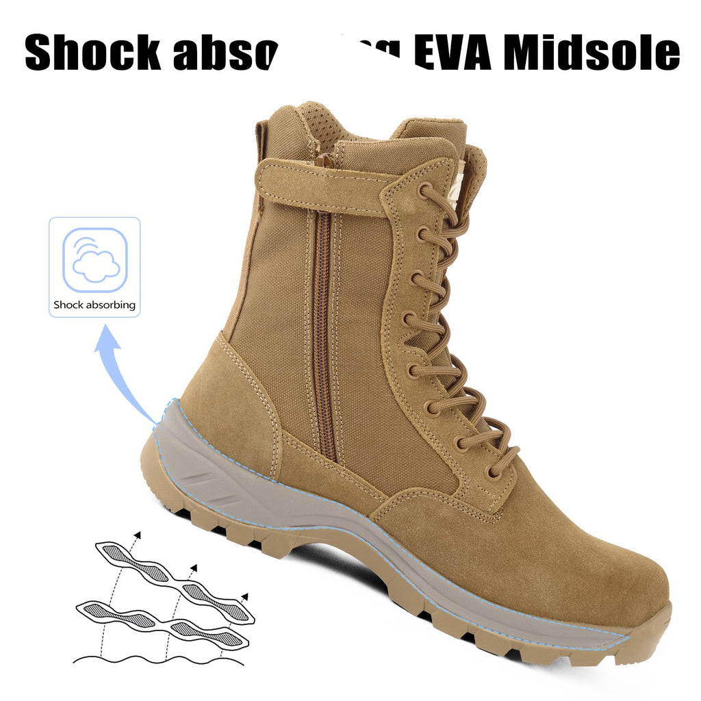 Lightweight Tactical Boots with Side Zipper M846