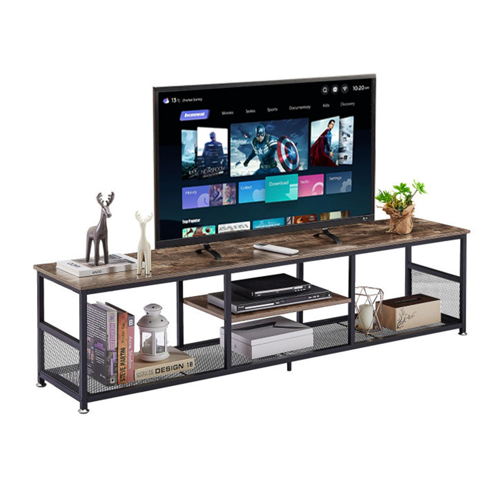 Brown 3 Tier TV Stand up to 80 Inch M32987