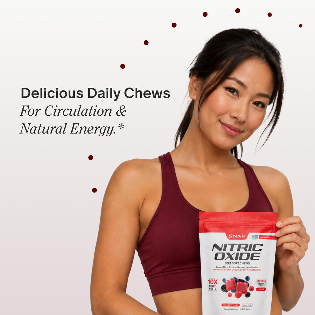 Nitric Oxide Beets Soft Chews + Prostate Health Capsules Q150