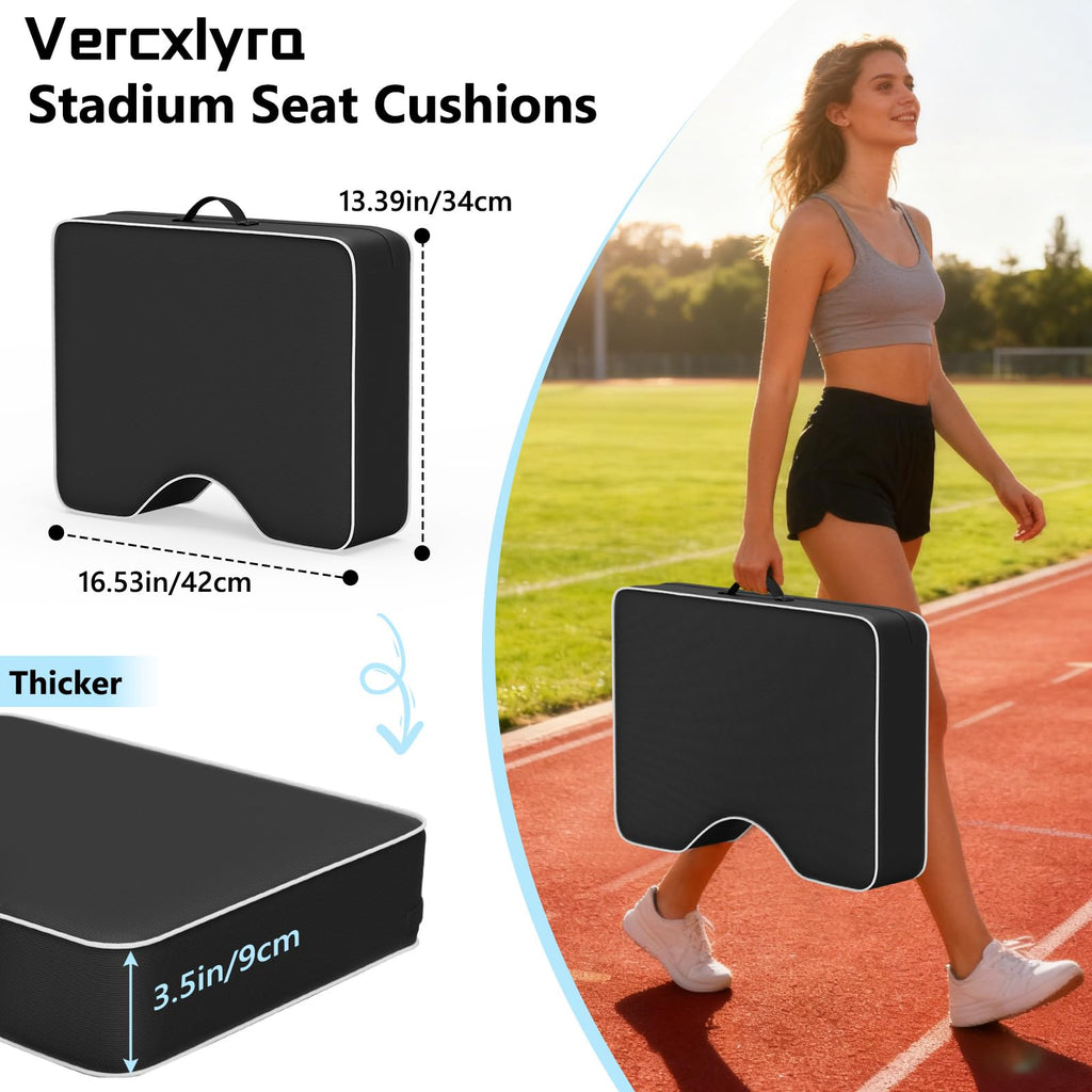 Waterproof Extra Thick 3.5" Portable Stadium Seat Cushions Z7351