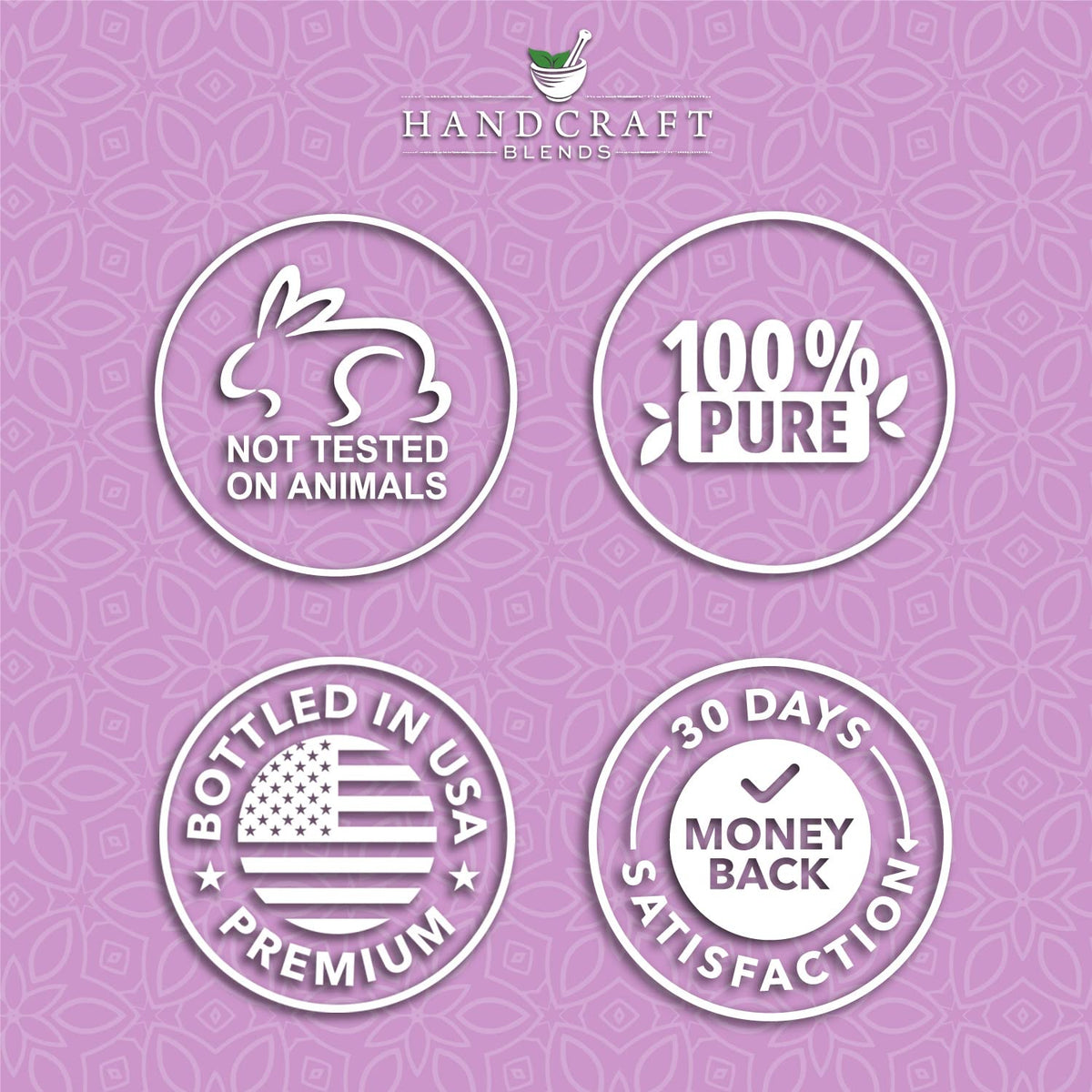 Peppermint Tea Tree Lavender Essential Oil Set 4 Fl. Oz I318