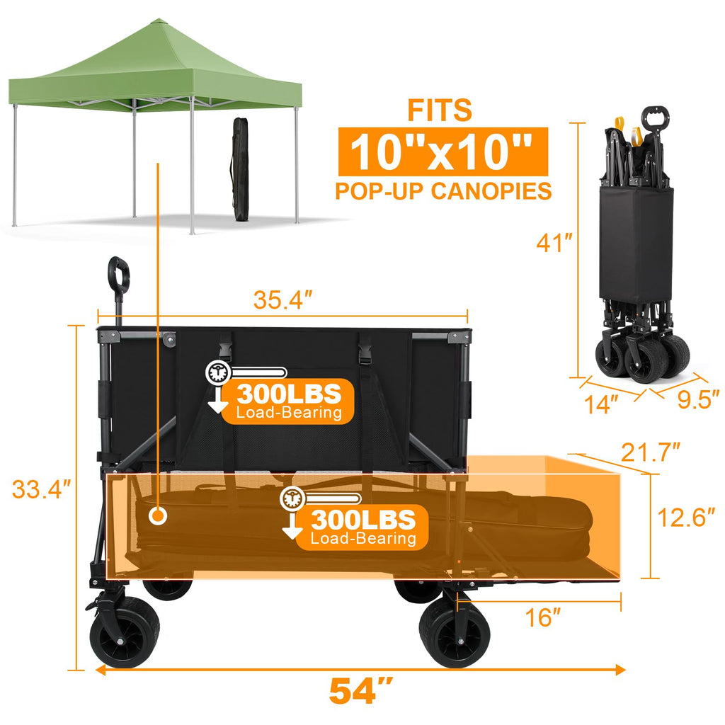 Heavy Duty Collapsible Double Decker Wagon V792783
