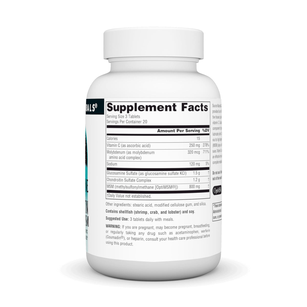 Glucosamine Chondroitin Complex with MSM, 60 Tablets F985