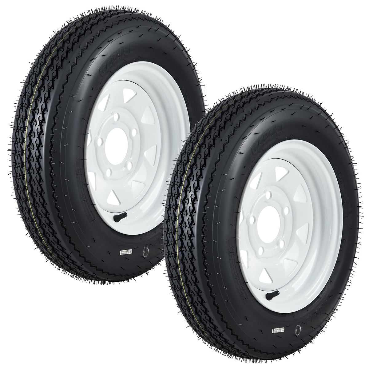 12 Trailer Tire and Wheel Assembly 5 Lug Set of 2 Q786637