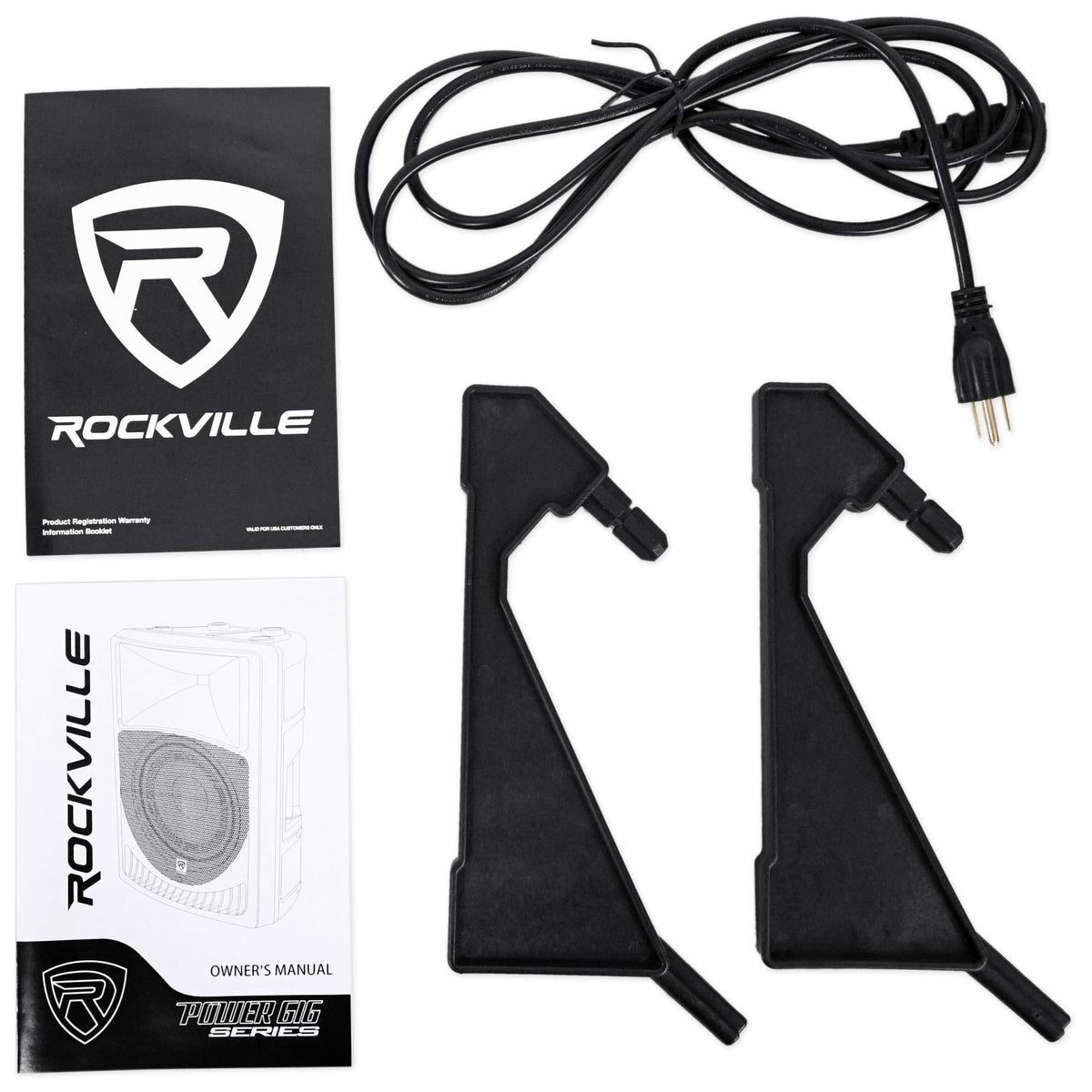 15" 1000W PA Speaker 2-Pack with Mics J72050