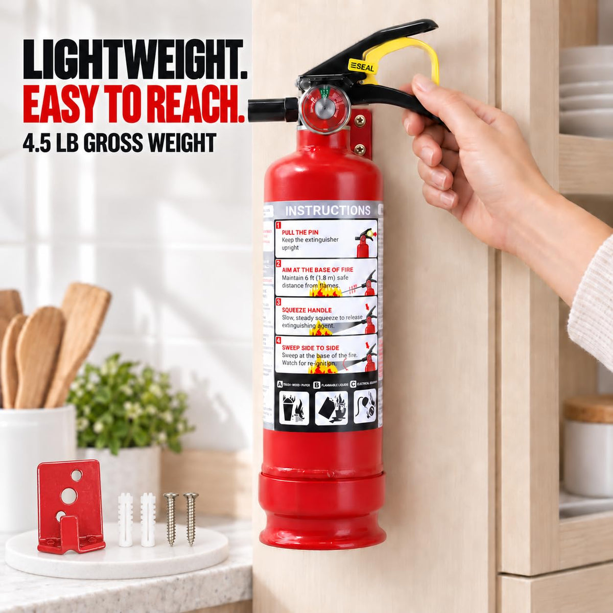 2.5 lb ABC Dry Chemical Fire Extinguishers 2-Pack Y4934
