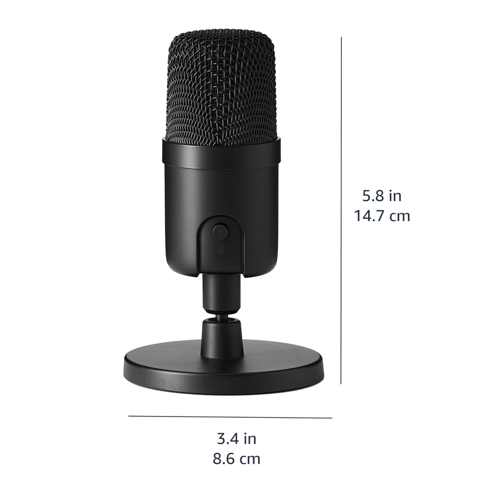 USB Condenser Microphone with Adjustable Stand, Black G52649