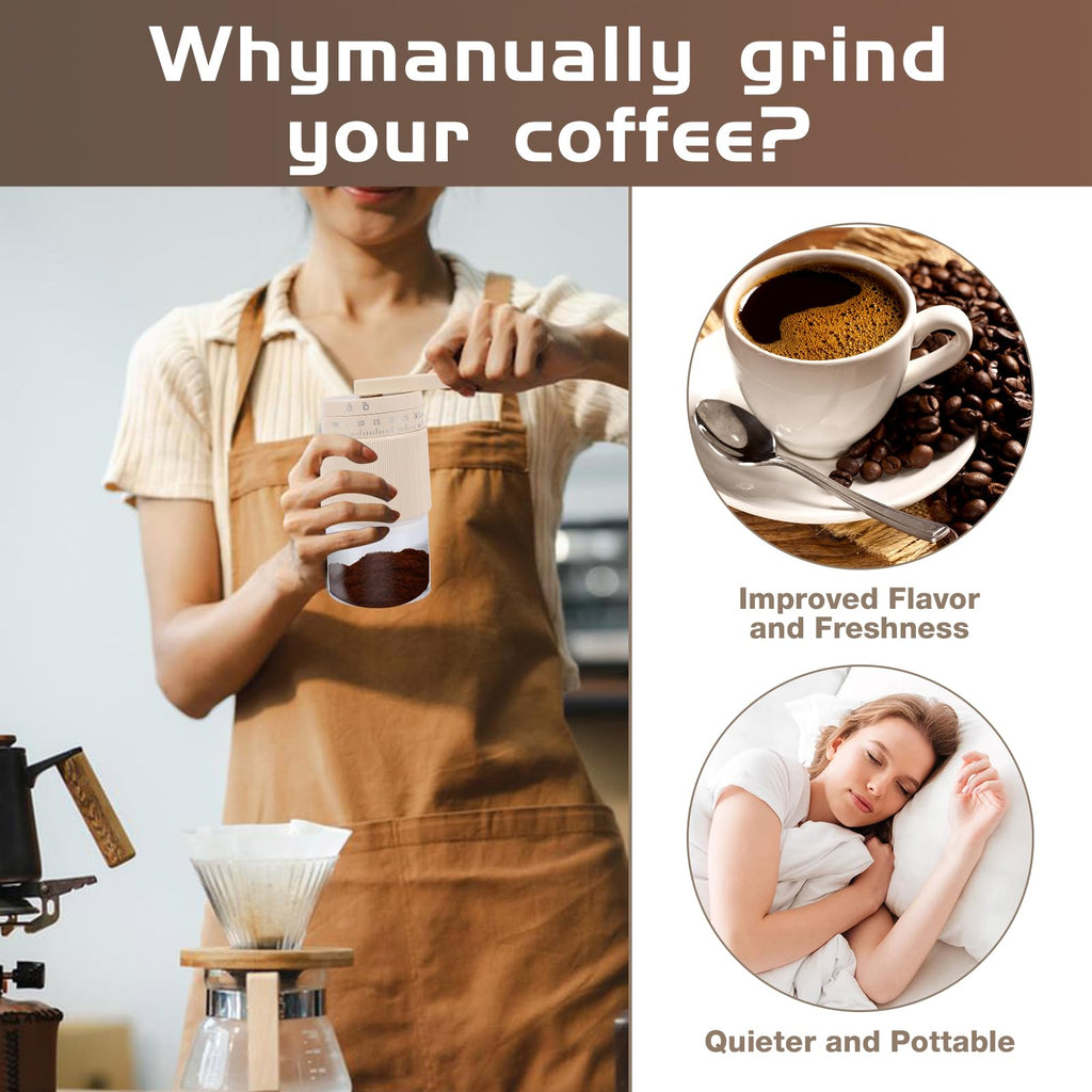 Manual Coffee Grinder with Ceramic Conical Burr S8610