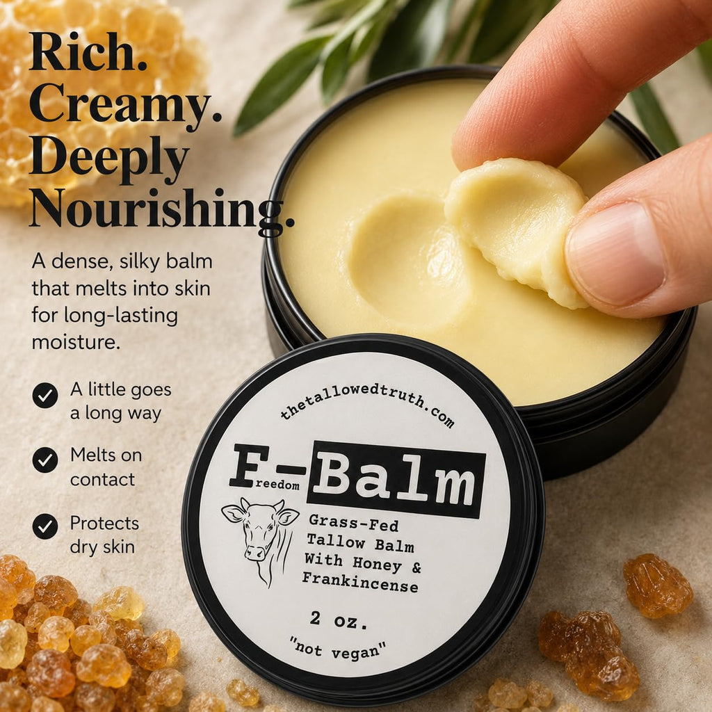 Beef Tallow and Honey Balm, 2 oz F884