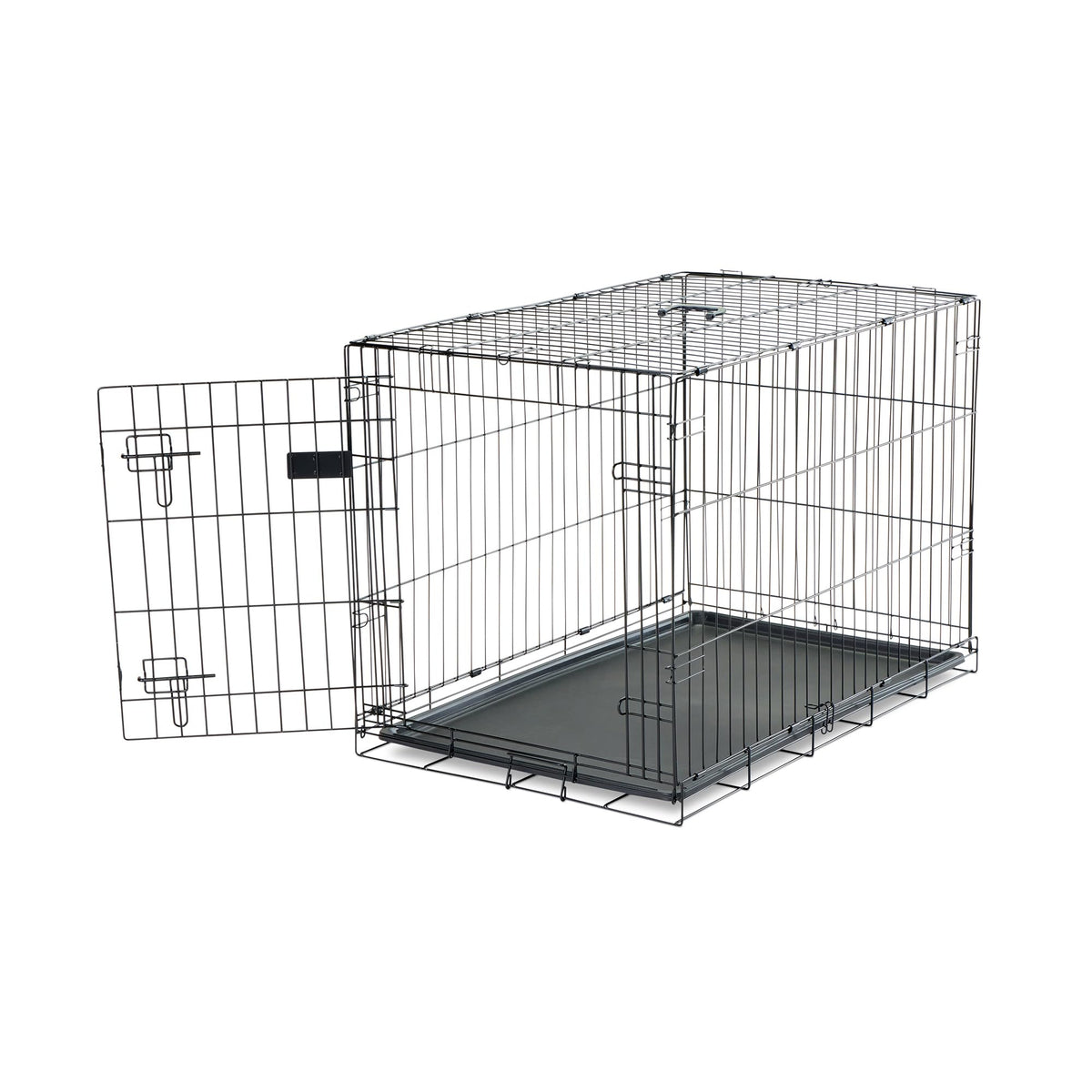 36" Foldable Metal Dog Crate with Removable Tray W7663