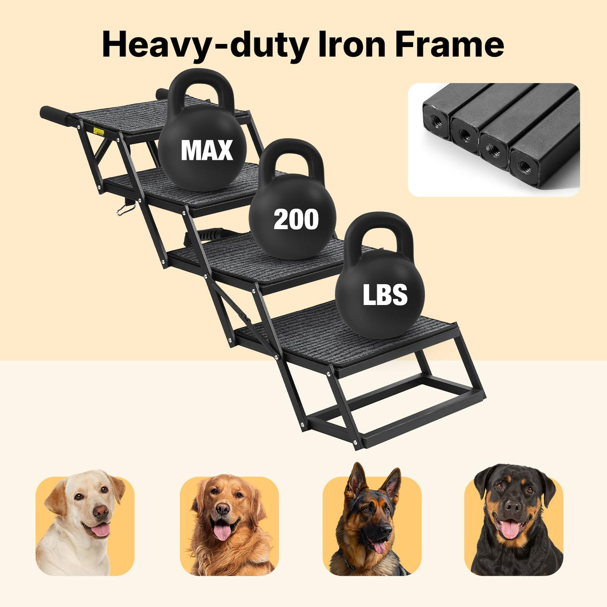 Foldable Dog Steps 17" W B661399
