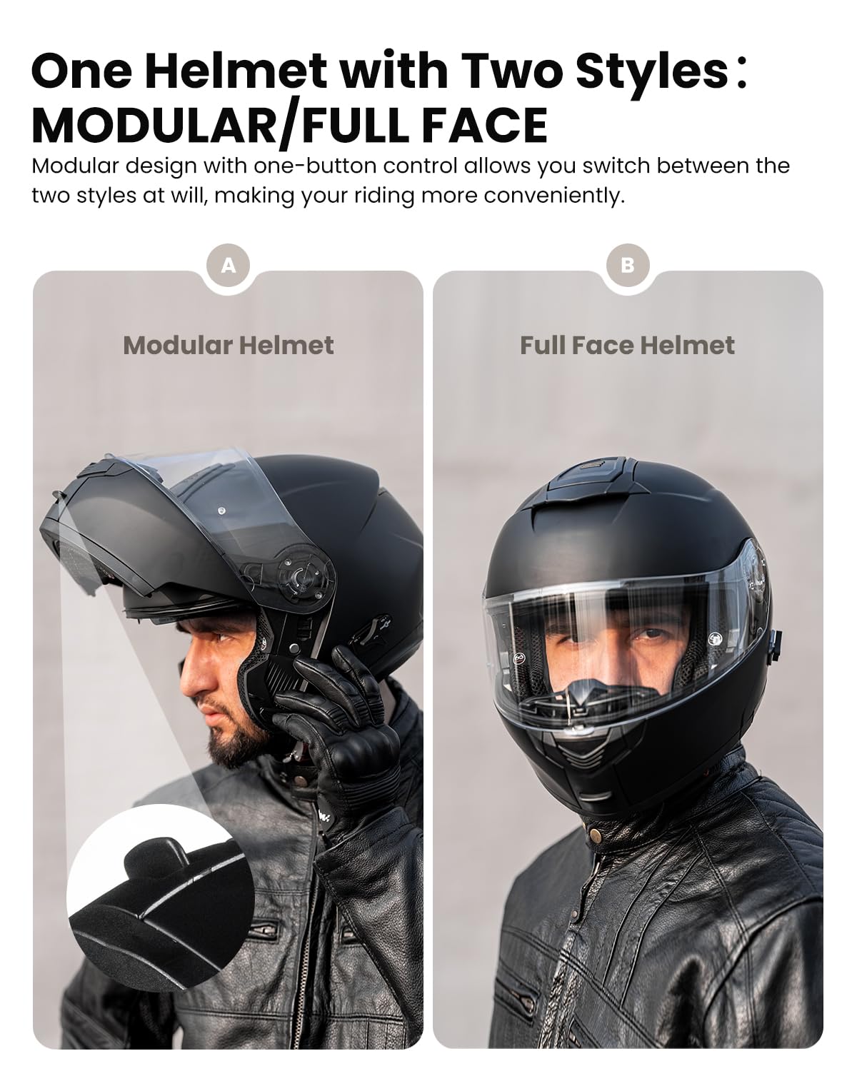 Modular Motorcycle Helmet V7421
