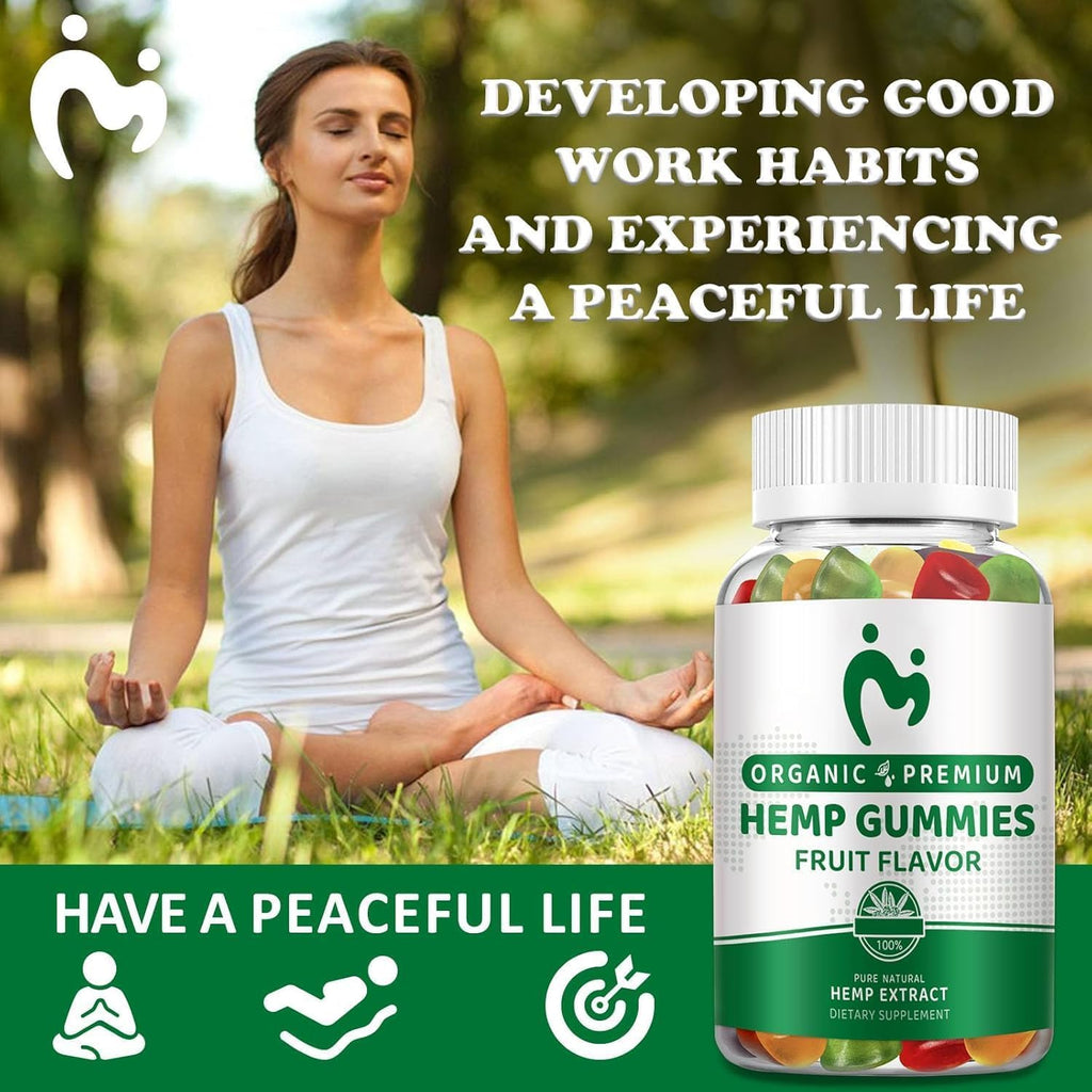 Hemp Gummies Extra Strength Vegan Low Sugar 3 Pack V47568