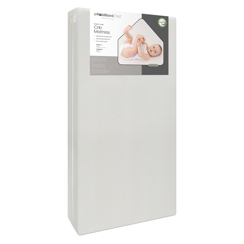 Infant Crib and Toddler Mattress, Machine Washable Waterproof Cover A4494