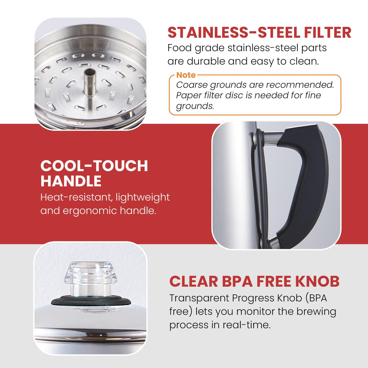 12-Cup Electric Coffee Percolator C520
