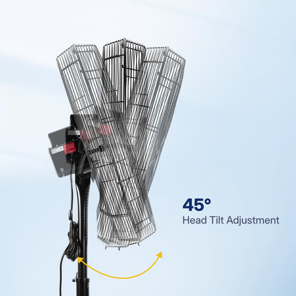 24 Inch 2 Speeds Pedestal Fan W81052