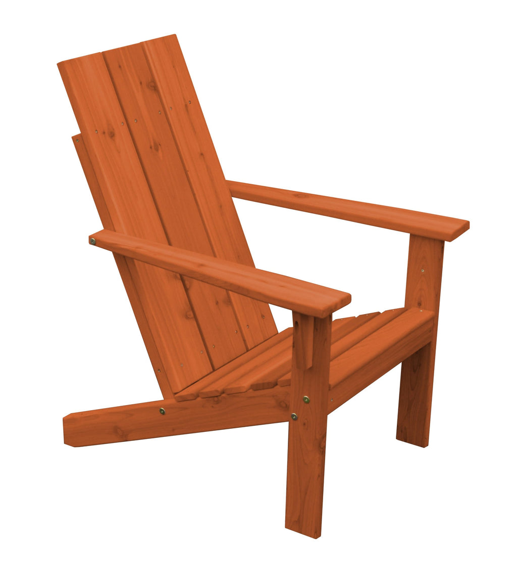 Redwood Stained Cedar Wood Adirondack Chair Z2206
