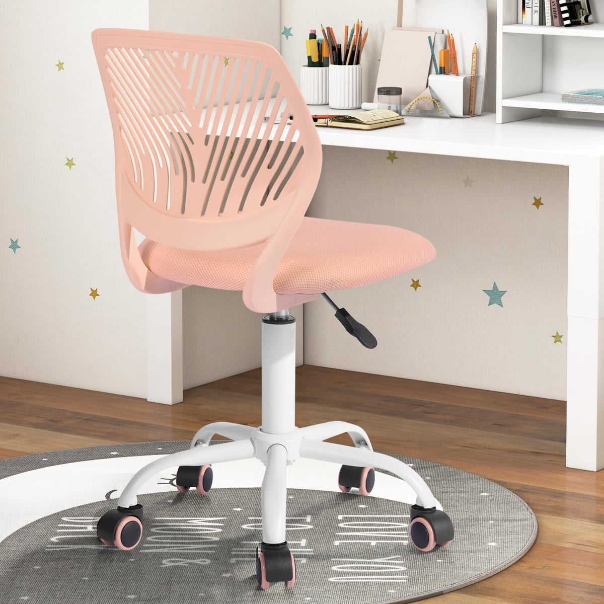 Armless Adjustable Swivel Mesh Task Chair S95285