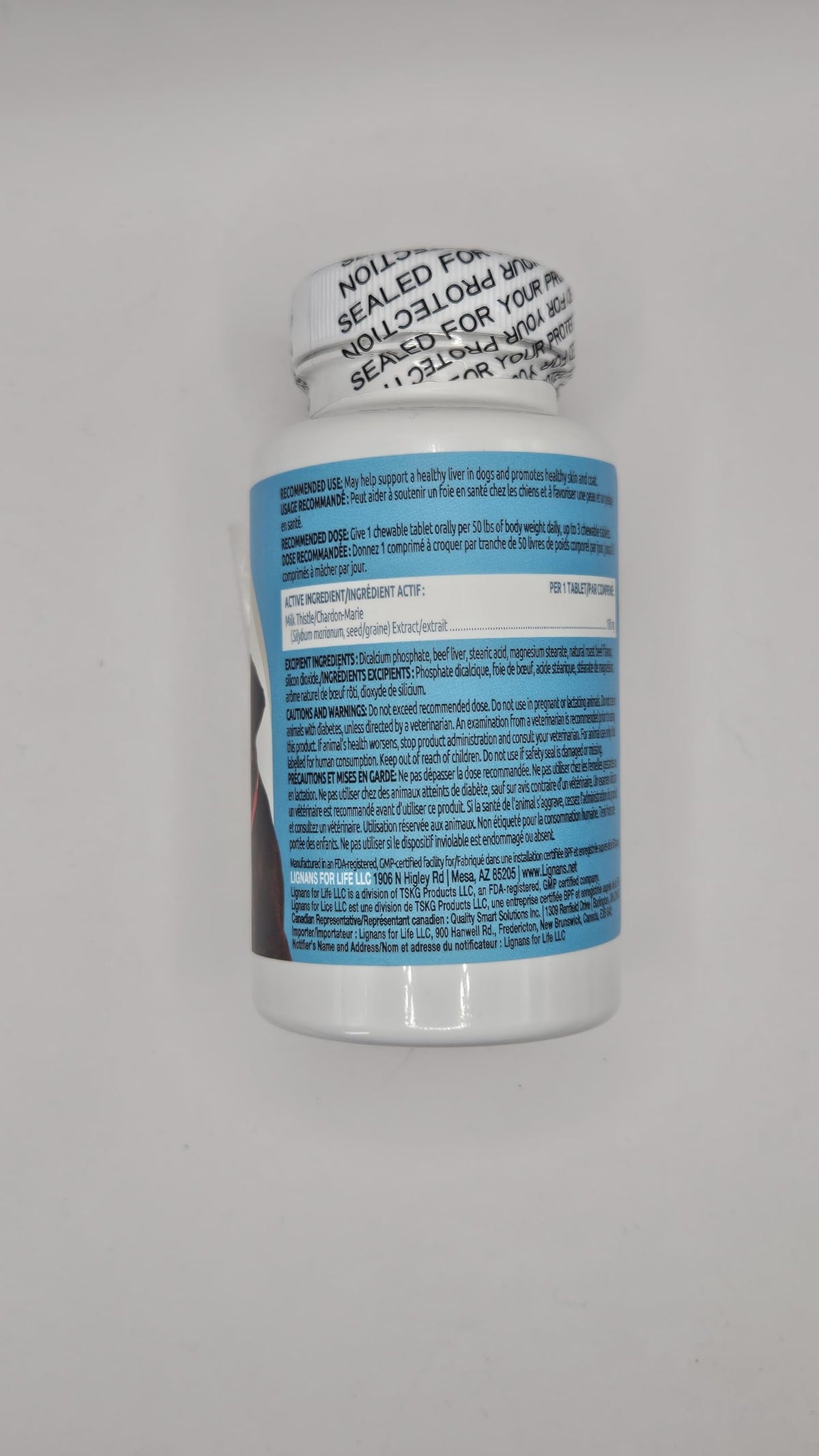 Milk Thistle Liver Support 60 Beef Chewable Tablets W653