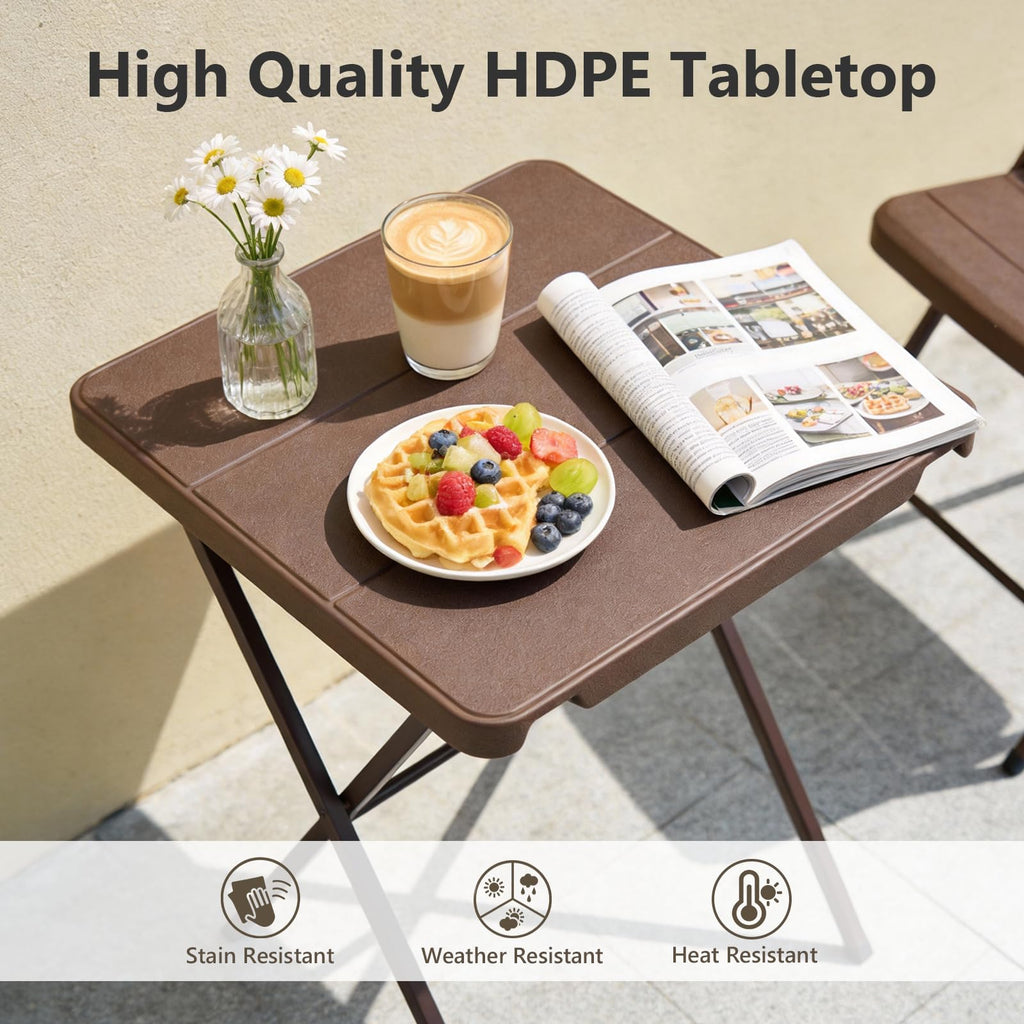 27 Inch Square Folding Table Q909