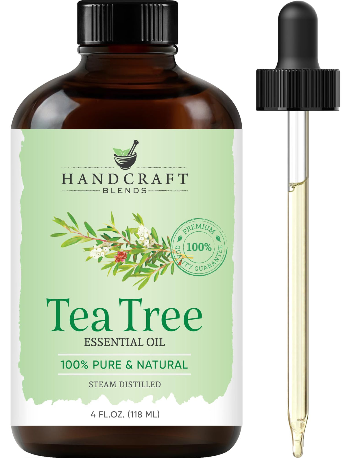 Peppermint Tea Tree Lavender Essential Oil Set 4 Fl. Oz I318