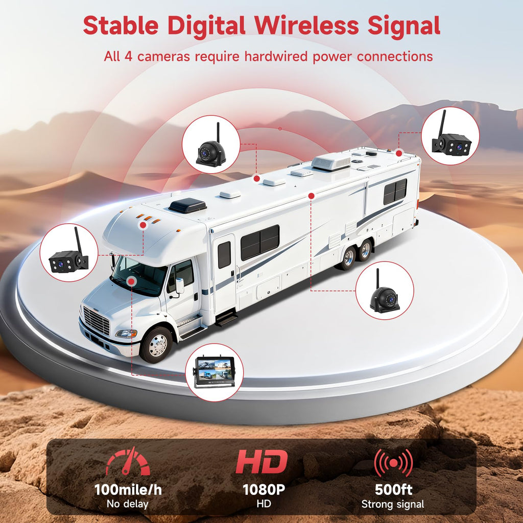 Wireless RV Backup Camera System V527