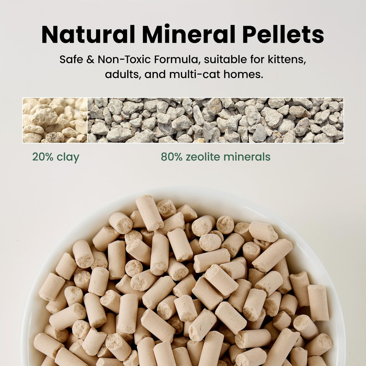 Zeolite Cat Litter Pellets 12 Lbs K4213