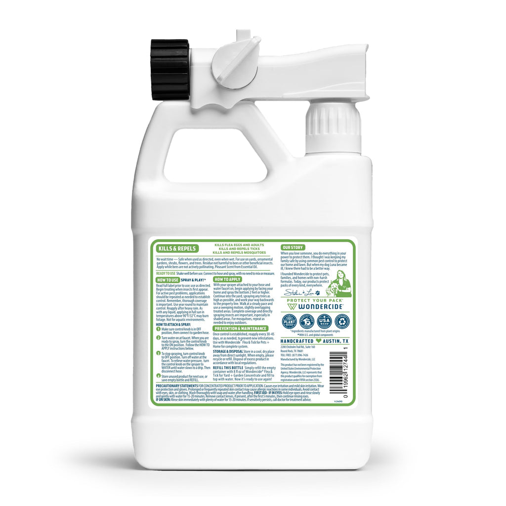 Flea & Tick Yard Spray with Natural Essential Oils 32 oz B501344