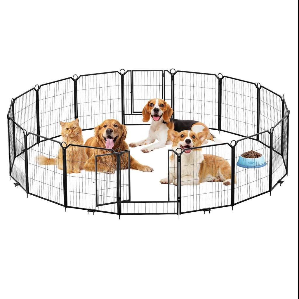 32'' 16 Panels Heavy Duty Metal Dog Playpen P909519