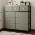 Fabric 9 Drawers Dresser M7490