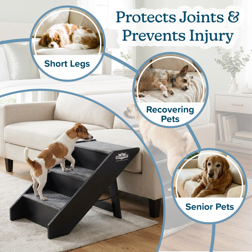 Foldable Nonslip 3-Step Pet Stairs K5422