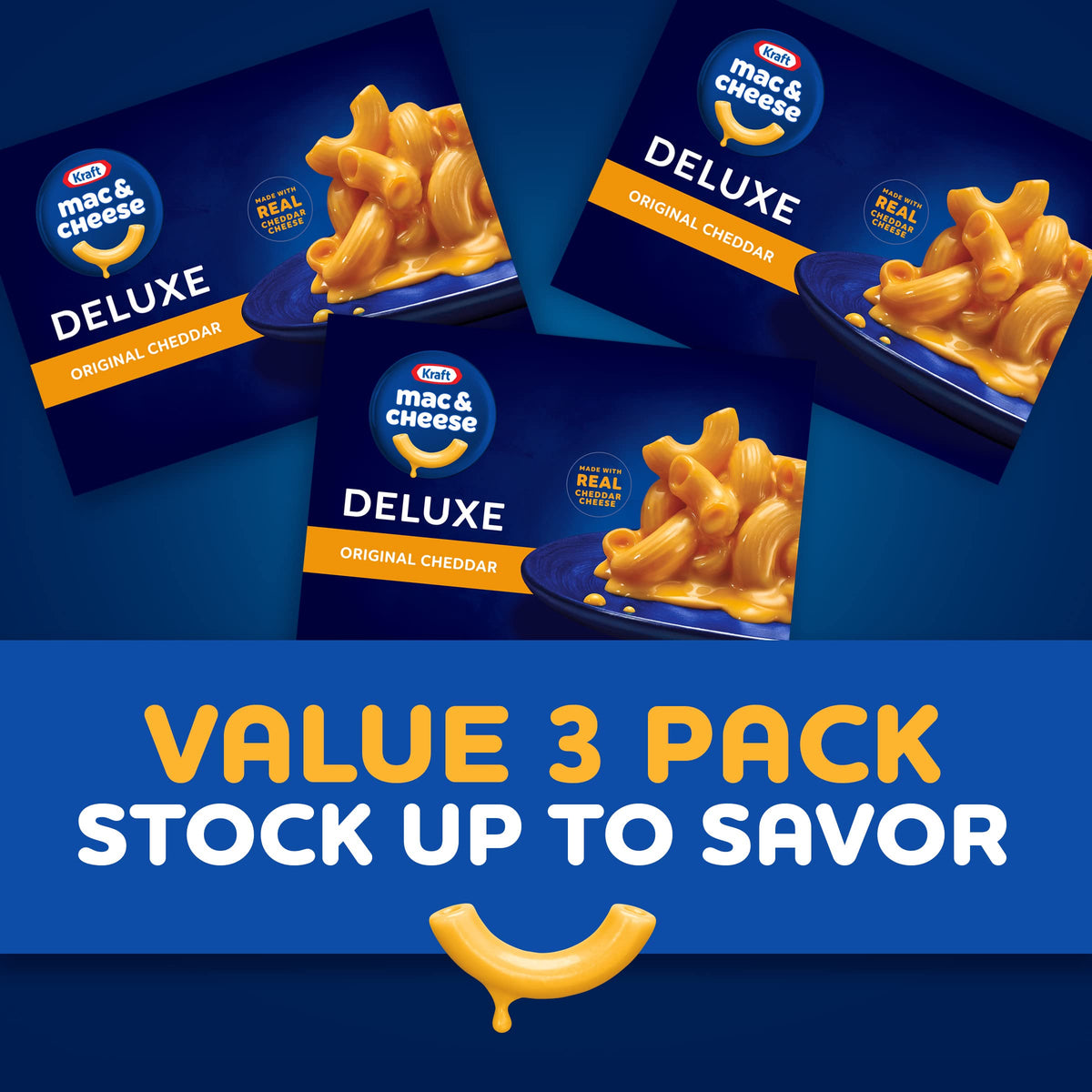 Mac and Cheese Dinner 3 Boxes Original Cheddar 14 oz X69035