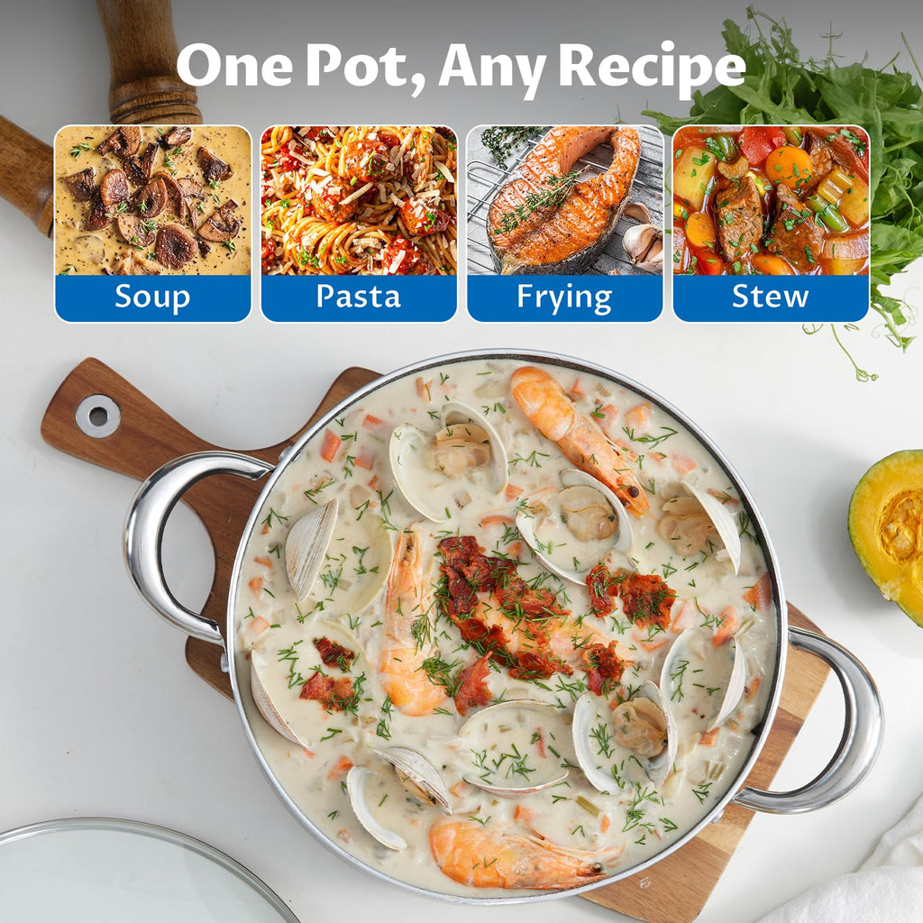 6 Quart Nonstick Stock Pot with Lid Z8053