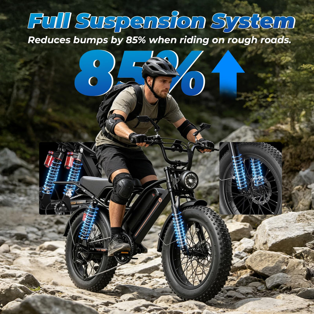 Electric Bike, 3000W Peak, 90 Miles & 38MPH R455200